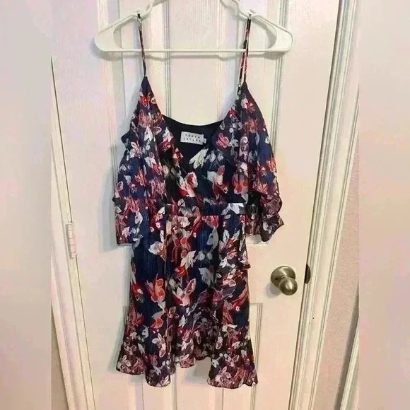 Tanya Taylor Amylia Dress in Navy Size 4 - Picture 6 of 6